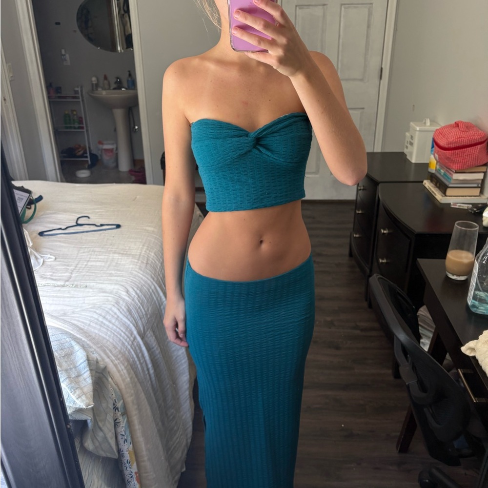 Urban Outfitters Teal Textured Set
